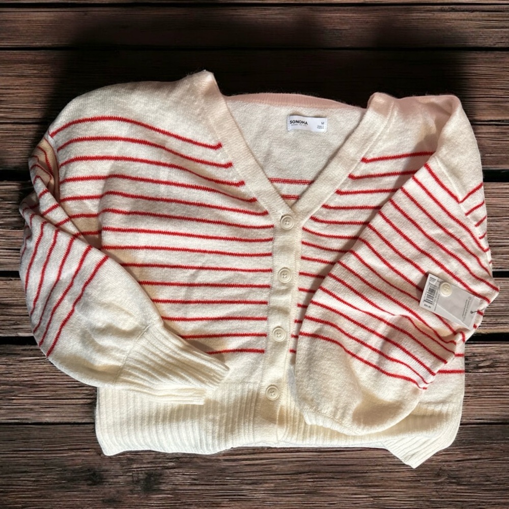 Stripped Cardigan